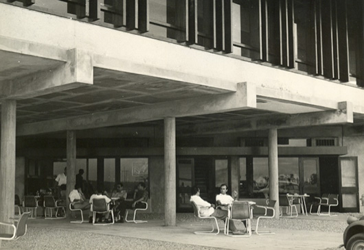 La terrasse de l’hôtel-restaurant Albia